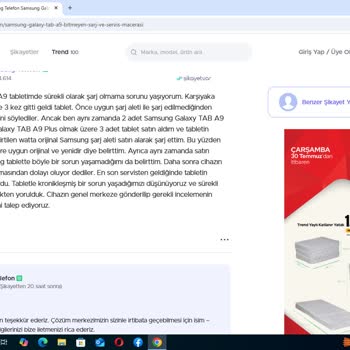Samsung Tablet A9+ Şarj Süresi Beklenenden Çok Uzun Ve Çözüm Sunulmuyor