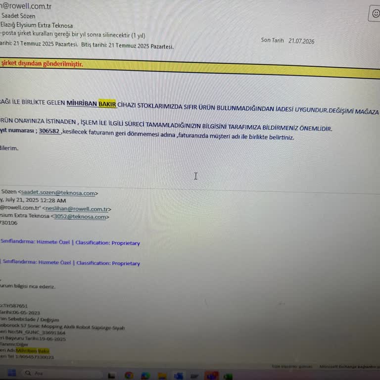 Teknosa'dan Aldığım Roborock S7 Süpürgede Tekrarlayan Sorun Ve Yanlış Çözüm