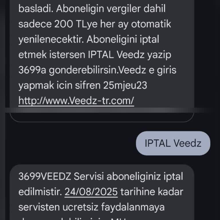 Onayım Olmadan Veedz Aboneliği Ve Faturama Yansıyan Ücret