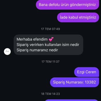 Defolu Ürün Ve Geciken Para İadesi Nedeniyle Mağduriyet Yaşadım