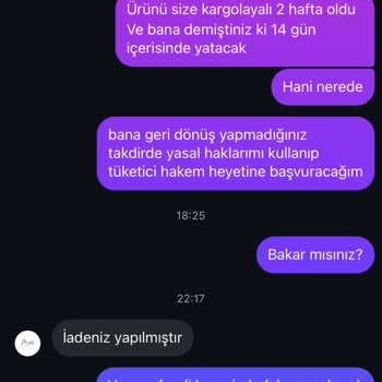 Defolu Ürün Ve Geciken Para İadesi Nedeniyle Mağduriyet Yaşadım
