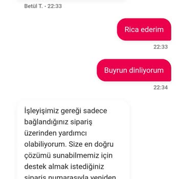 Canlı Destek Hattı Yardımcı Olmadan Konuşmayı Sonlandırıyor