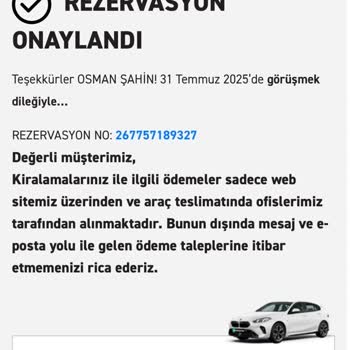 Araç Kiralama İptalinde İade Sorunu Ve Mağduriyet