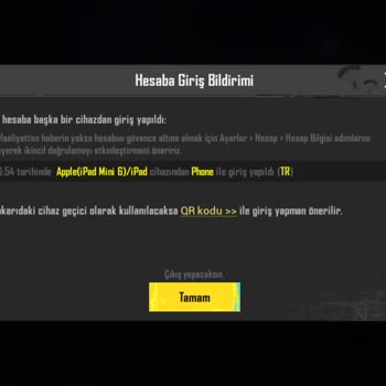 Çalınan PUBG Mobile Hesabımın Geri Verilmesini Ve Hızlı Çözüm Talep Ediyorum