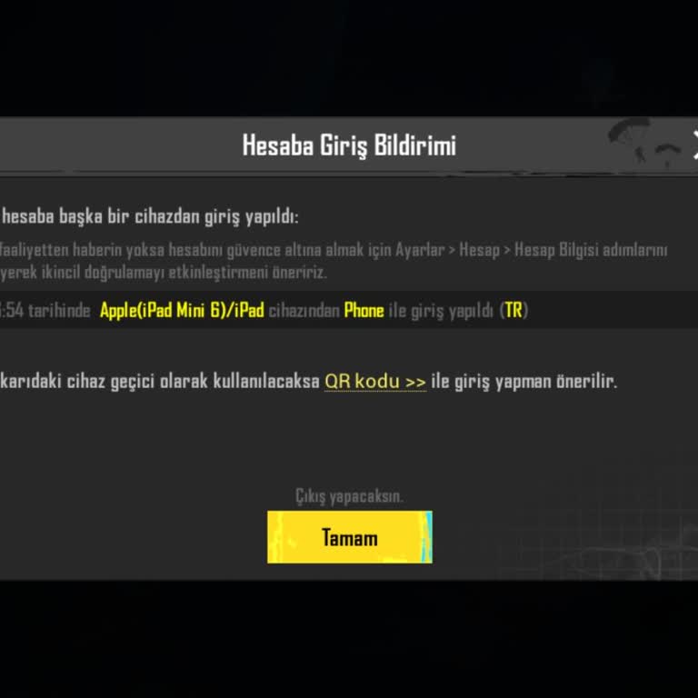 Çalınan PUBG Mobile Hesabımın Geri Verilmesini Ve Hızlı Çözüm Talep Ediyorum