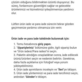 Eksik Ve Kusurlu Gelen Çocuk Takımı İade Sürecinde Yaşanan Müşteri Desteği Sorunu