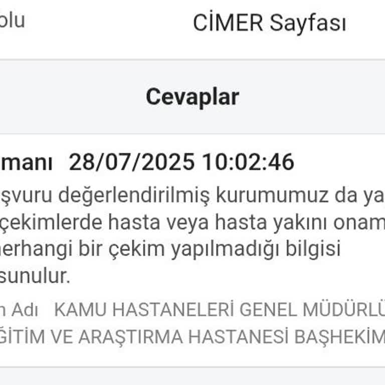 Annemin Riskli Sağlık Durumu Dikkate Alınmadan Yapılan İlaçlı Tomografi Sonrası Yoğun Bakım Süreci