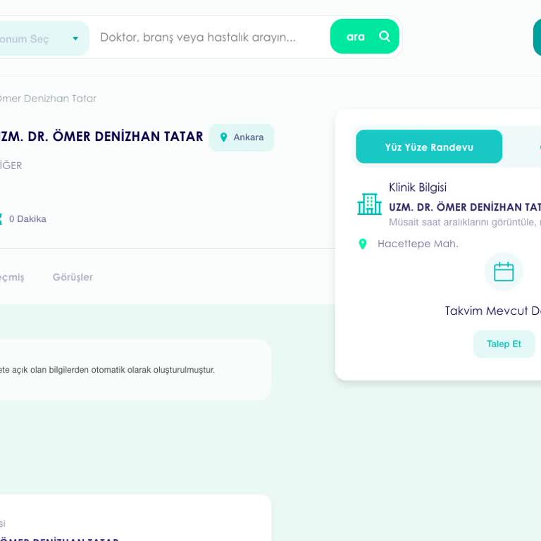 İzinsiz Oluşturulan Doktor Profili Nedeniyle Kişisel Verilerin Kullanılması