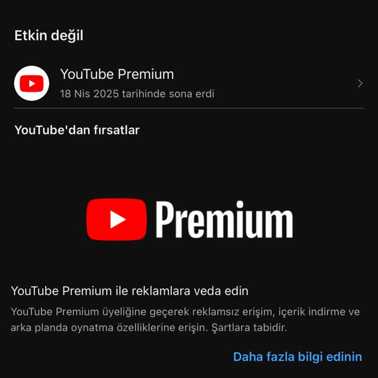 Youtube İptal Edilen Üyelikten Yetkisiz Para Çekimi Mağduriyeti