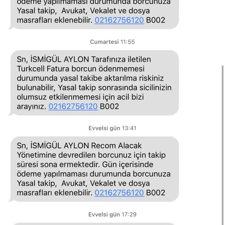 Yeni Aldığım Hatta Başkasına Ait Mesajlar Geliyor