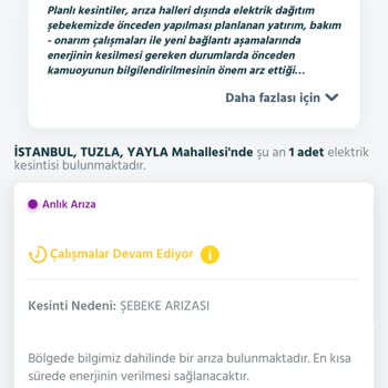 Tuzlada İki Gün Süren Elektrik Kesintisi Hasta Annemle Mağdur Olduk