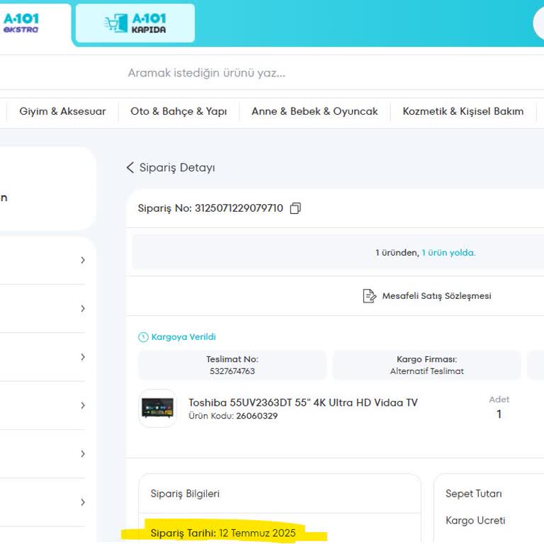 Sipariş Verilen Televizyon 19 Gündür Teslim Edilmedi, Bilgilendirme Yapılmıyor