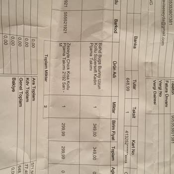 Yanlış Ürün, Eksik Parça Ve Güvensiz İade Süreciyle Mağdur Oldum