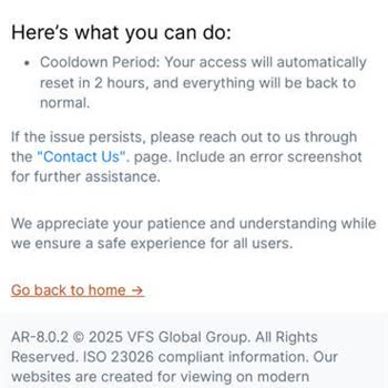 VFS Global Randevu Sistemi Sürekli Arızalı Ve Adil Değil