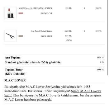 Mac Kozmetik'ten Eksik Ürün Ve İade Sorunu: Güvenim Sarsıldı