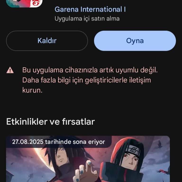 Son Güncelleme Sonrası Uygulama Uyumluluk Sorunu