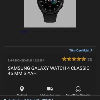 Samsung Galaxy Watch 4 Classic İçin Yüksek Tamir Ücreti Ve Yetersiz Müşteri Hizmeti