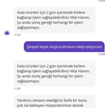 Getir Büyükten Alınan Peynirin Küflü Çıkması Ve İade Süresi Mağduriyeti