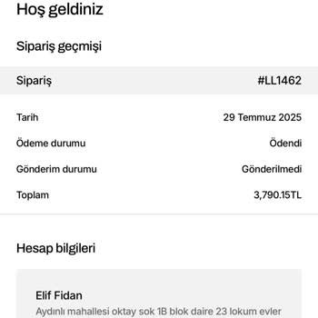 Sipariş İptali Ve Ücret İadesi Sorunu