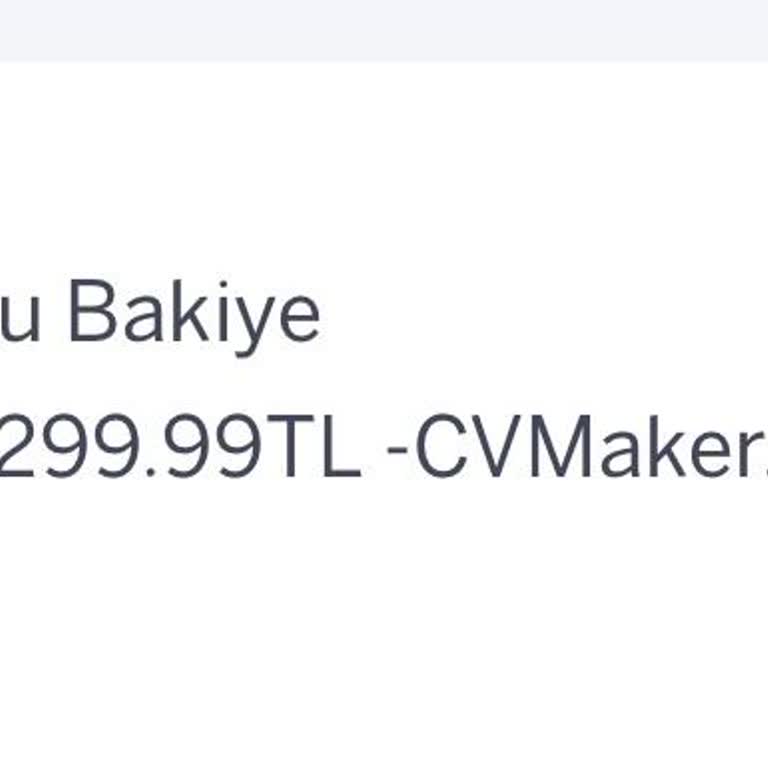 Haberim Olmadan CV Maker'dan Kartımdan Para Çekildi, İade İstiyorum