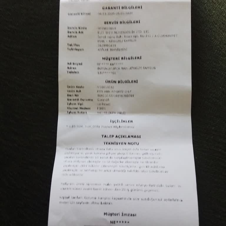 Vestel Ziyafet Fırın Arızası Ve İlgisizlik Mağduriyetim Sürüyor