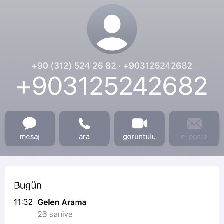 Bilinmeyen Numaradan Anlamsız Arama Ve Sorumluluk Reddi