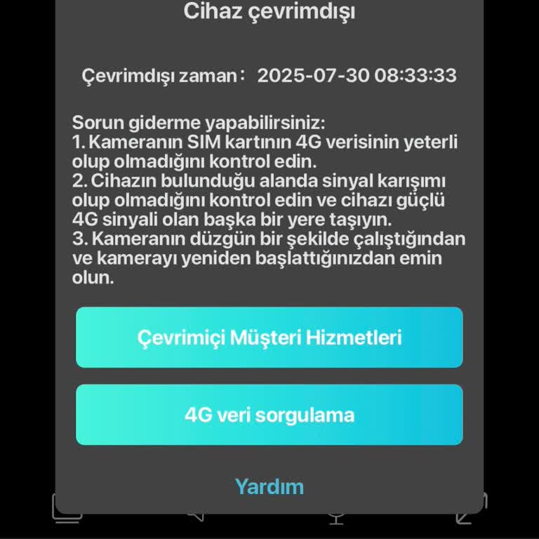 Güvenlik Kamerası Sürekli Çevrimdışı Kalıyor, Destek Yetersiz Kalıyor