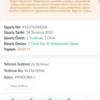 Trendyol Gel Al Otomasyonunda Yaşanan Sorun Hediyemi Geciktirdi