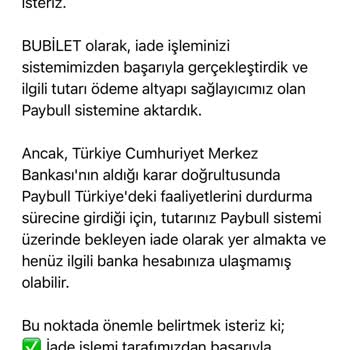 Konser Bileti İptali Sonrası İade Sorunu Ve Yetersiz Müşteri Hizmeti