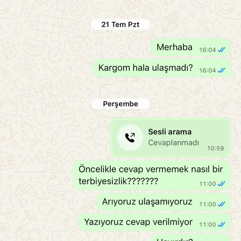 Yedek Parça Siparişim Gönderilmedi, İletişime Ulaşılamıyor