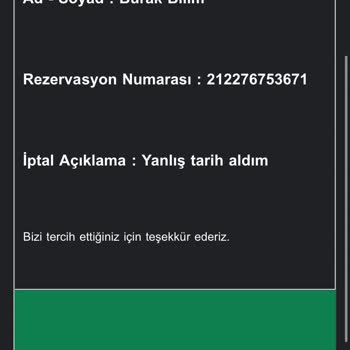 Kullanmadığım Aracın Ücretinin İade Edilmemesi Mağduriyetim