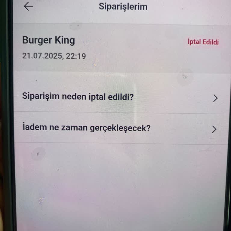 Yemek Sepeti İade Talebime Günlerdir Dönüş Yapılmıyor, Param Geri Verilmiyor