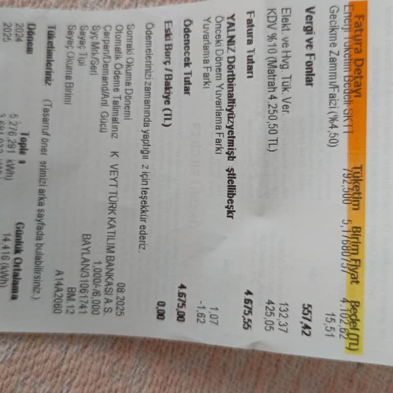 Elektrik Faturasında Beklenmedik Yüksek Artış