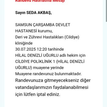 Randevu Saatinde Doktorun Olmaması Ve İlgisiz Davranış