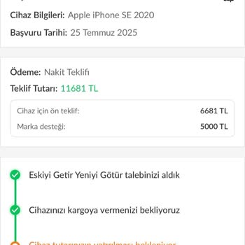İphone Siparişimde Fiyat Farkı Ve Takas Desteği Mağduriyeti