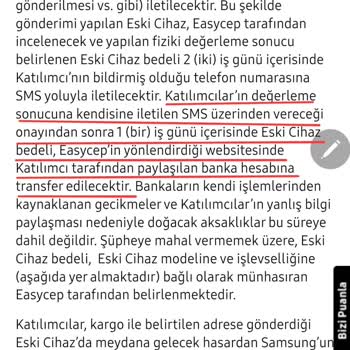Samsung Değişim Kampanyasında Ödeme Gecikmesiyle Yaşadığım Mağduriyet