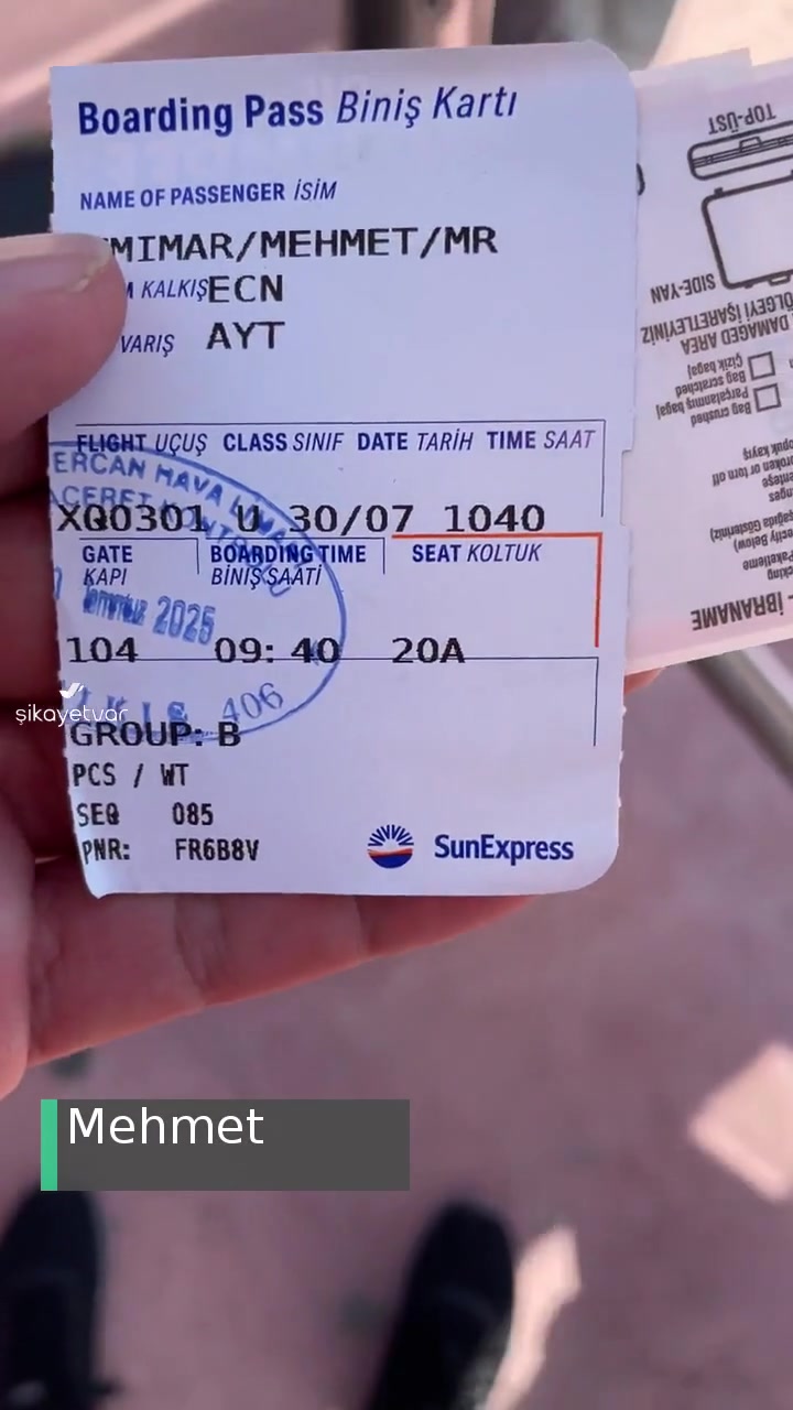 Sunexpress Hava Yolları Bagaj Mağduruyum videonun kapak resmi