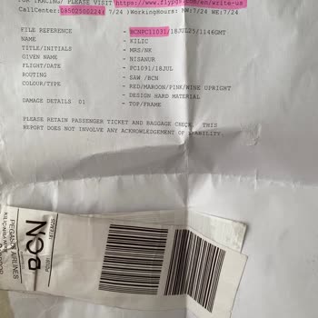 Pegasus Uçuşunda Kırılan Valizime Yetersiz Ve Geç Çözüm Sunulması