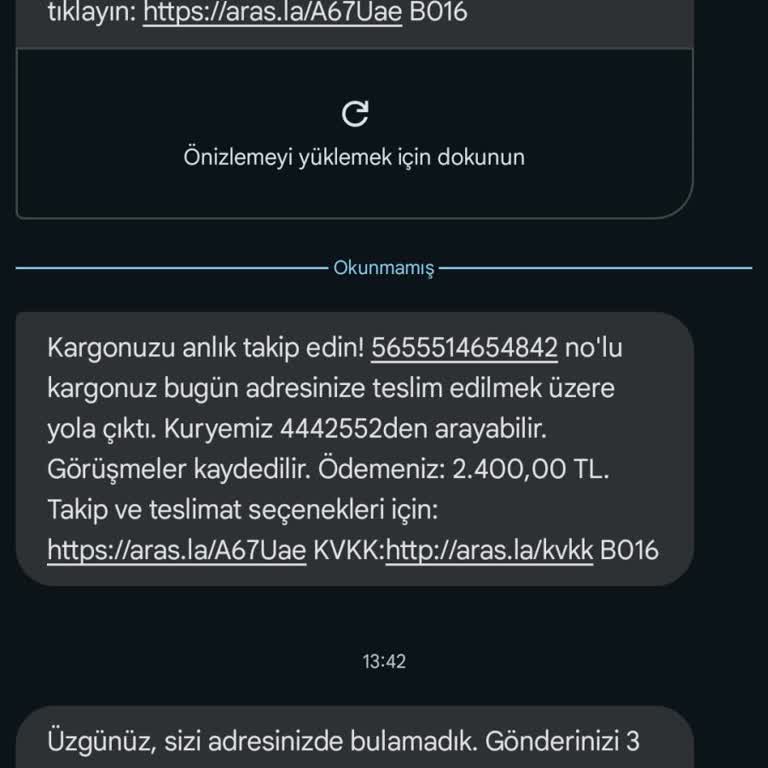 Adrese Teslim Edilmeyen Kargo İçin Ücret Alınması