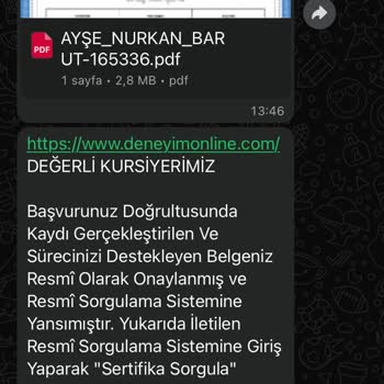 Eğitime Katılmadan Sertifika Göndermeleri Ve Sonrası Yaşadıklarım