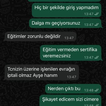 Eğitime Katılmadan Sertifika Göndermeleri Ve Sonrası Yaşadıklarım