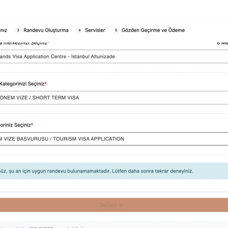 VFS Global Hollanda Vize Randevu Sistemindeki Süreklilik Sorunu Mağduriyet Yaratıyor