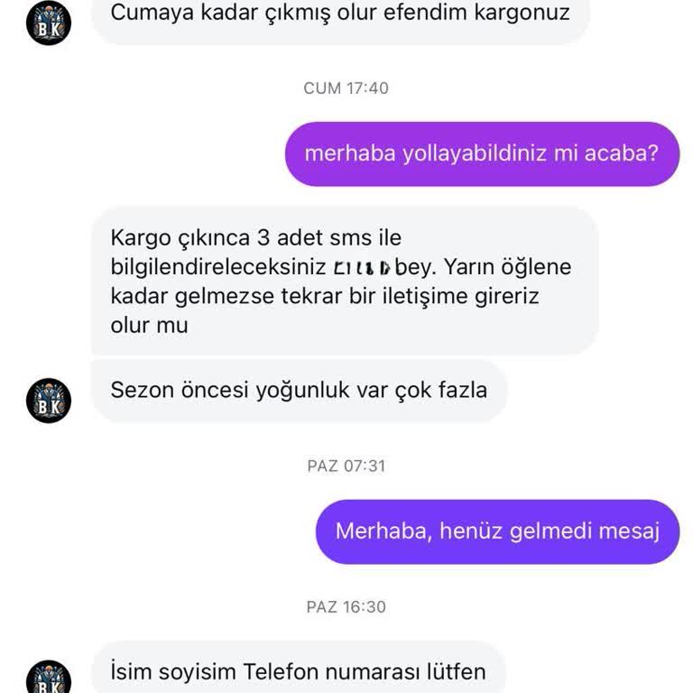 Alışverişim Gönderilmedi Param İade Edilmiyor Müşteri Hizmetleri Cevap Vermiyor