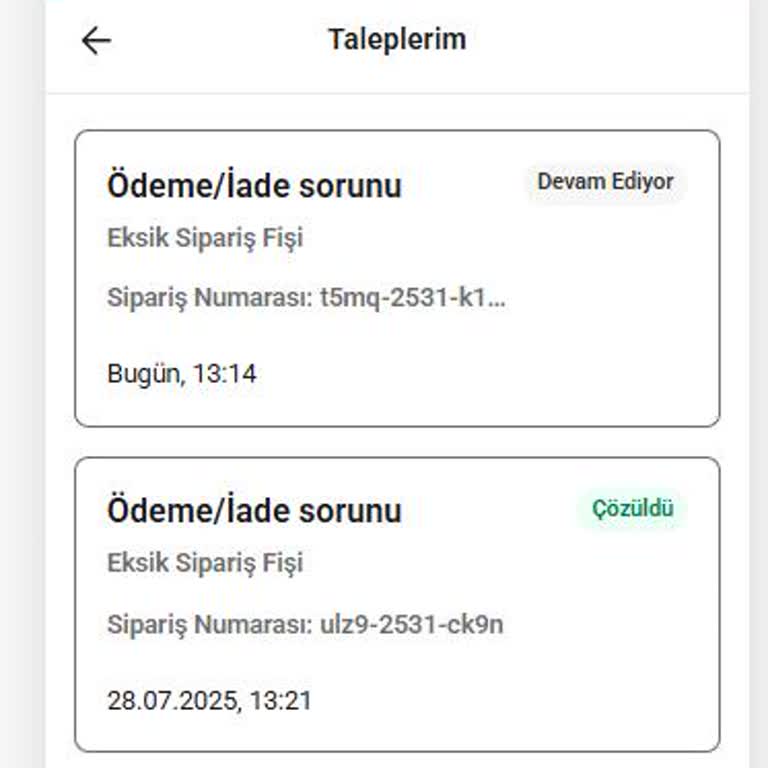Yemeksepeti'nde Notlarım Ve Fiş Taleplerim Sürekli Göz Ardı Ediliyor