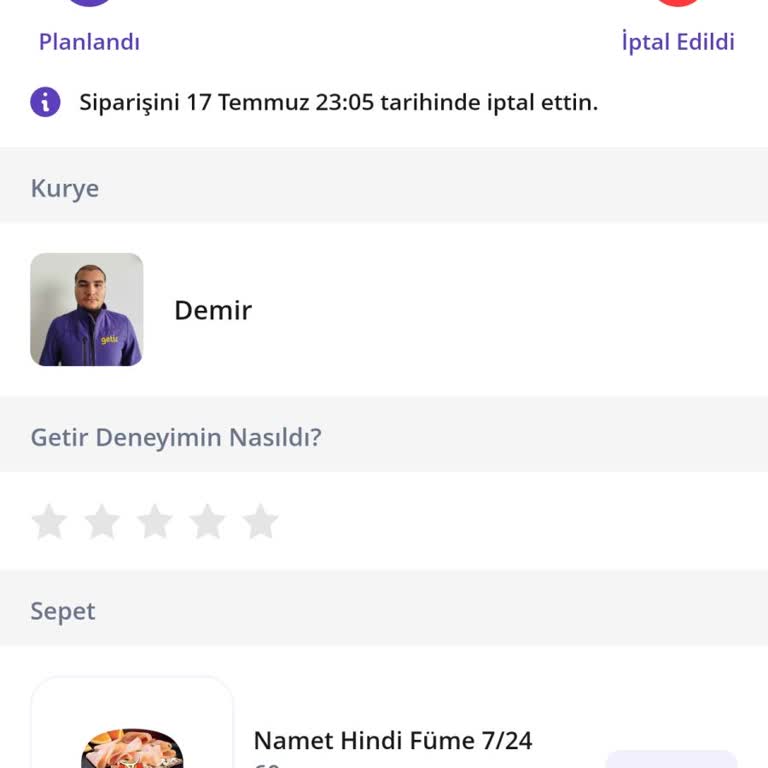 Getir Büyük'ten İptal Edilen Siparişin İadesi Yapılmıyor, Sürekli Oyalıyorlar