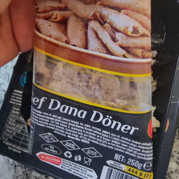 Akşeker Dana Döner Ürünü Yanık Etlerle Dolu Geldi