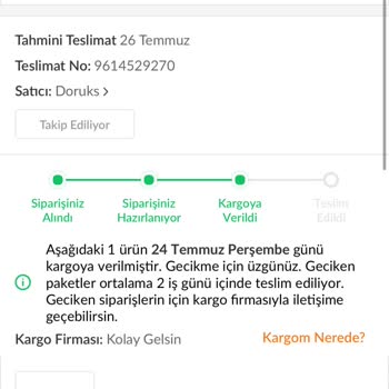 Klimam Teslim Edilmedi Kargo Ve Satıcıdan Net Bilgi Alamıyorum Mağdurum