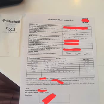 Yapı Kredi Bankası Hisse Senedi Hesabımı Kapamama Ve Ücret Politikası Mağduriyeti