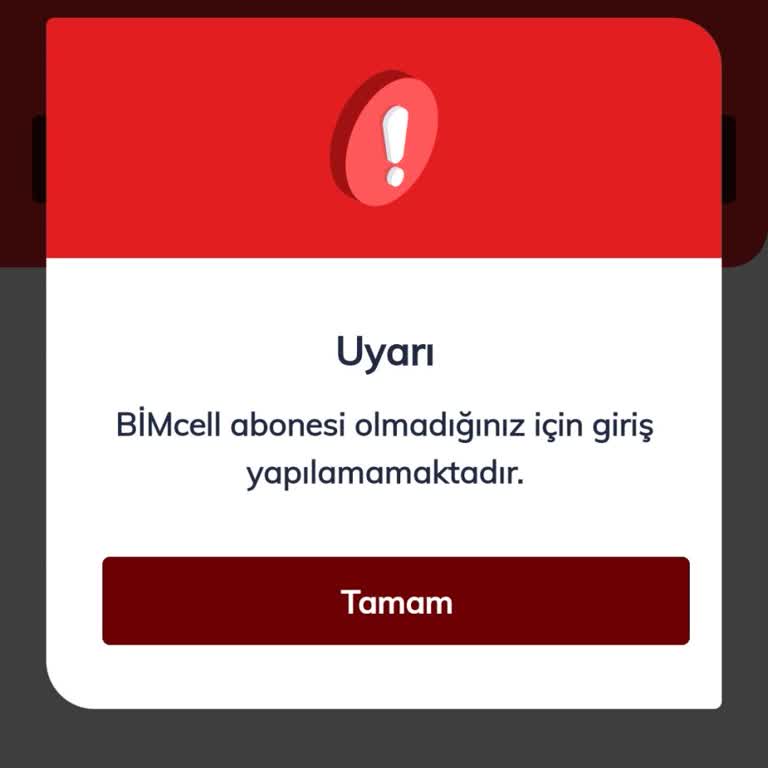 Bimcell Uygulamasına Giriş Sorunu Ve Müşteri Hizmetlerinden Çözüm Alamama