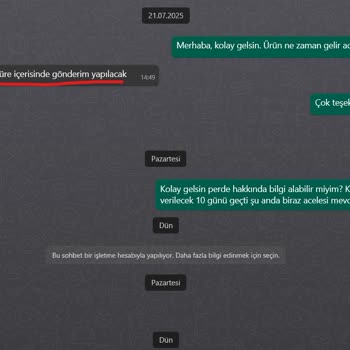 Yanlış Gönderilen Stor Perde İçin Çözüm Sunulmadı, Mağduriyetim Giderilmedi